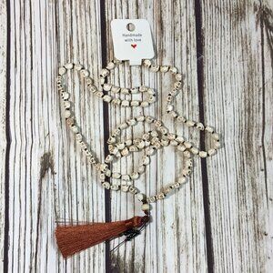 Skull Bead Handmade Beaded Mala Necklace